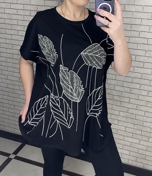 Футболка LeVisha (58-62) 25009 black (лето)