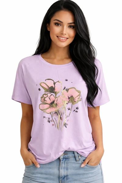 Футболка LeVisha (46-50) 25031 lilac (лето)