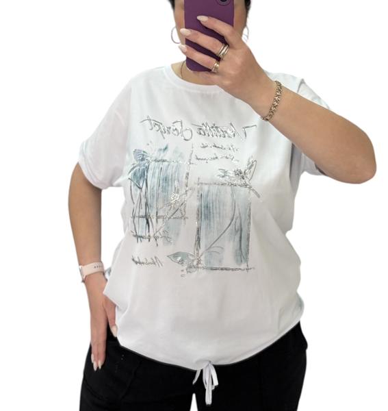 Футболка LeVisha (XL-3XL) 25037 white (лето)