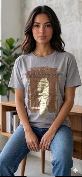 Футболка LeVisha (44-48) 25051 grey (лето)