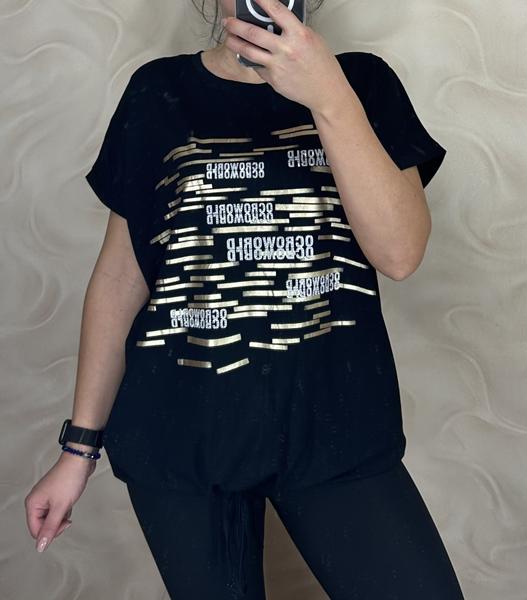 Футболка LeVisha (52-54) 25307 black (лето)