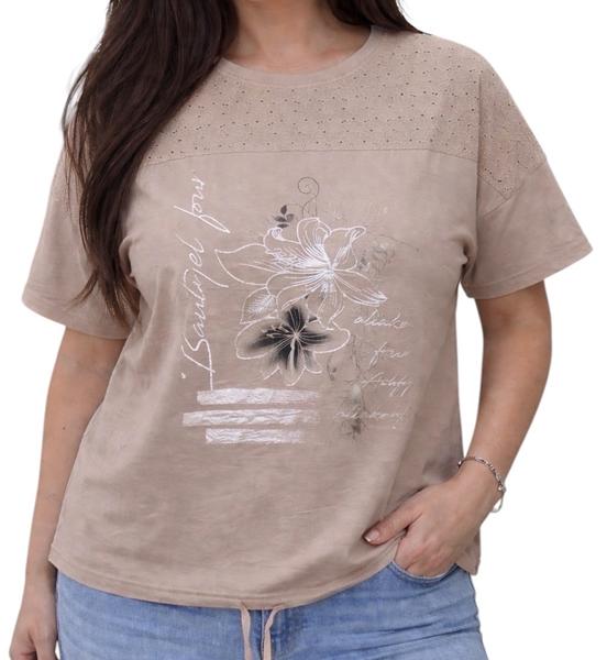 Футболка LeVisha (52-56) 26016 beige (лето)