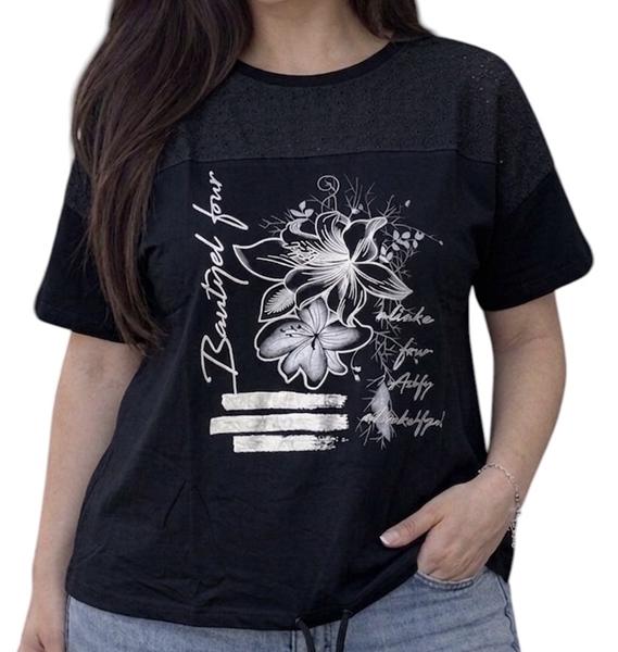 Футболка LeVisha (52-56) 26016 black (лето)