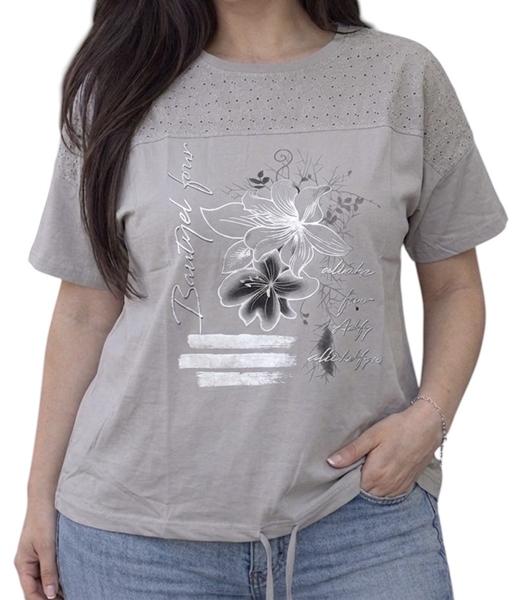 Футболка LeVisha (52-56) 26016 grey (лето)