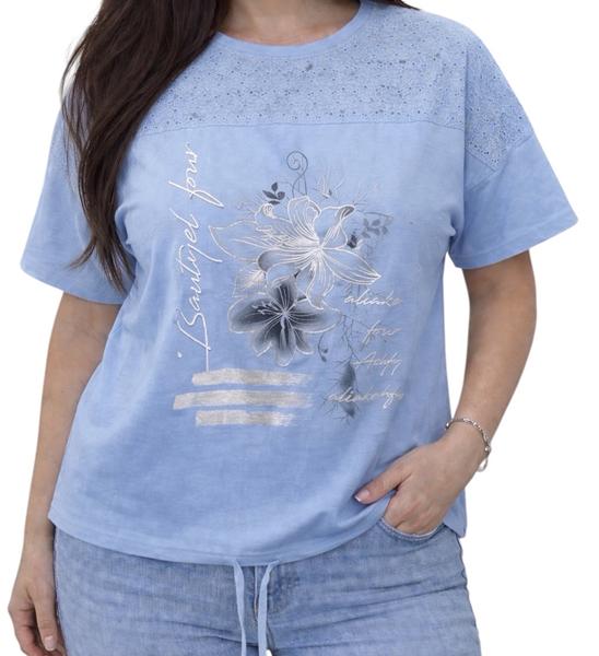 Футболка LeVisha (52-56) 26016 l.blue (лето)