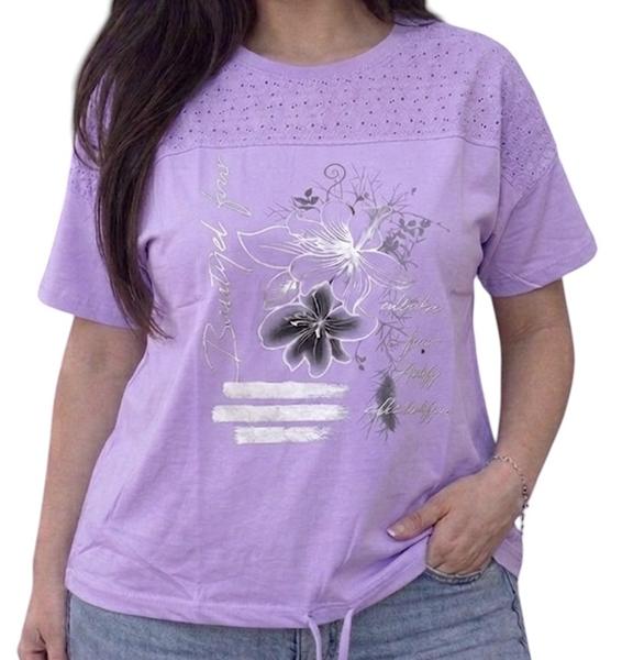 Футболка LeVisha (52-56) 26016 lilac (лето)