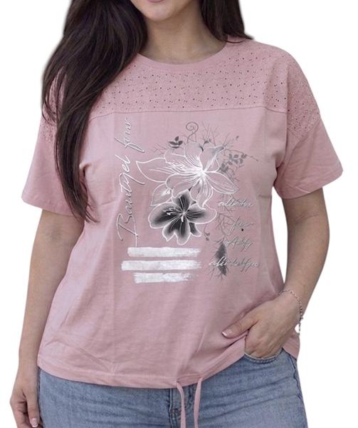 Футболка LeVisha (52-56) 26016 pink (лето)