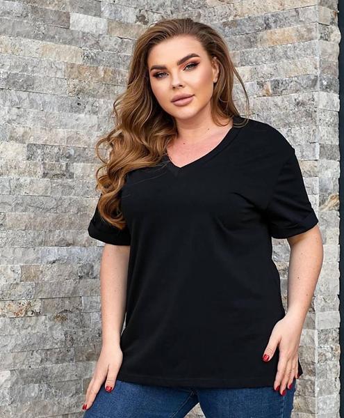 Футболка LeVisha (48-56) 54003 black (лето)