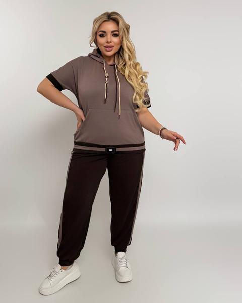 Костюм спорт Seven Zikina (48-62) 962 brown (лето)