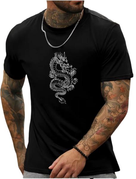 Футболка ALIA (M-3XL) AL88 black (лето)