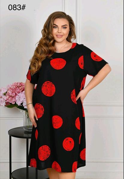 Платье Romeo life (56-60) 083-2 black (лето)