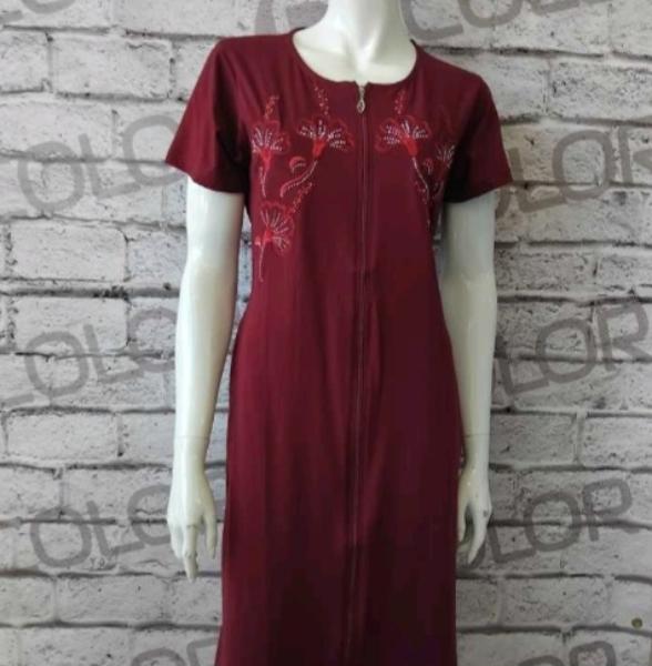 Халат Romeo life (M-4XL) 10525 wine (лето)