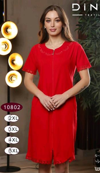 Халат Romeo life (2XL-5XL) 10802 red (лето)