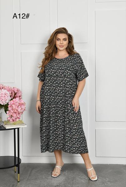 Платье Romeo life (56-60) 12 black (лето)