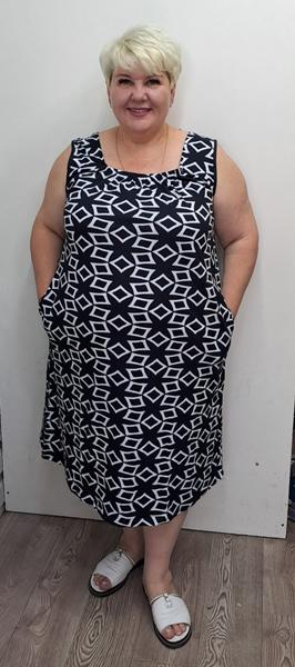 Сарафан Romeo life (50-60) 2025-2 black (лето)