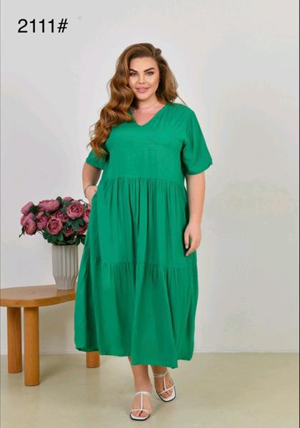 Платье Romeo life (58-62) 2111 green (лето)