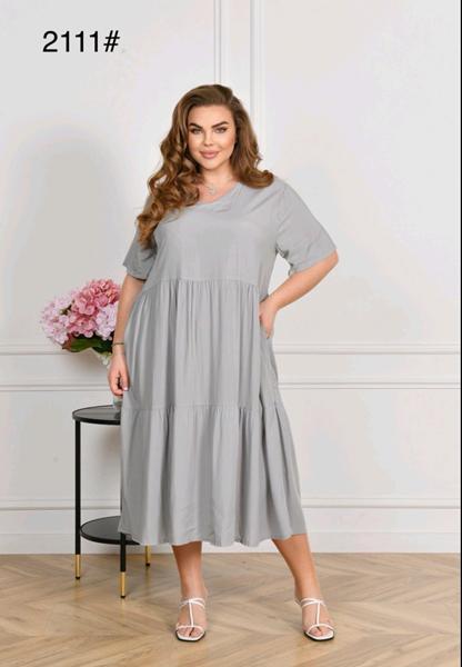 Платье Romeo life (58-62) 2111 grey (лето)