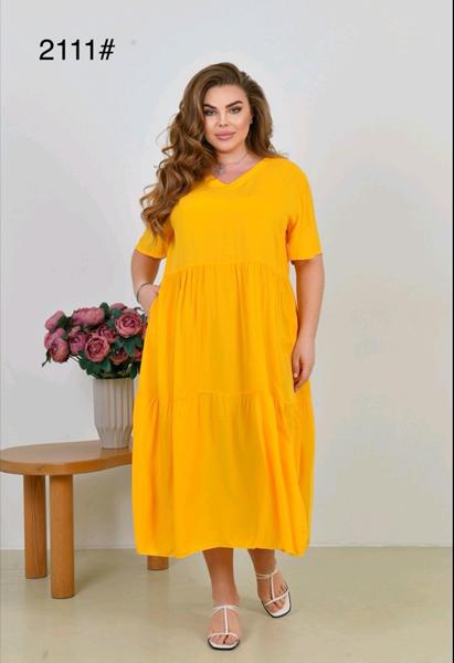 Платье Romeo life (58-62) 2111 yellow (лето)
