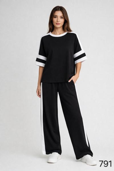 Костюм спорт Romeo life (42-56) 791 black (лето)