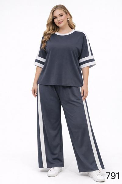 Костюм спорт Romeo life (42-56) 791 d.grey (лето)