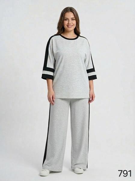 Костюм спорт Romeo life (42-56) 791 grey (лето)