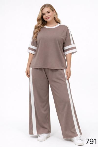 Костюм спорт Romeo life (42-56) 791 l.brown (лето)