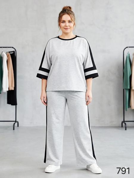 Костюм спорт Romeo life (42-56) 791 l.grey (лето)