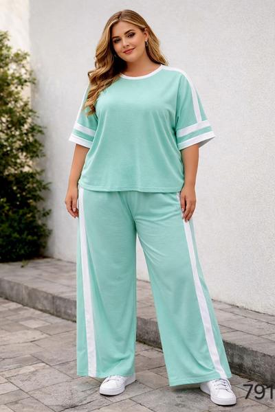 Костюм спорт Romeo life (42-56) 791 mint (лето)