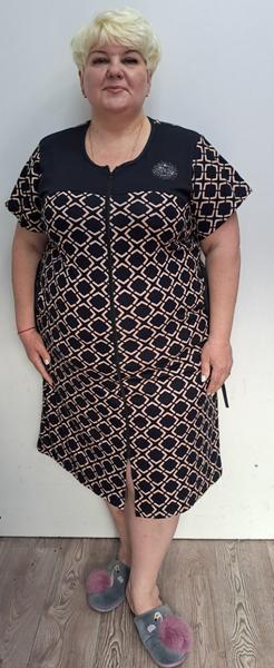 Халат Romeo life (52-62) 901-2 black (лето)