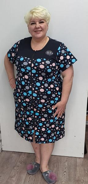 Халат Romeo life (52-62) 901-3 black (лето)