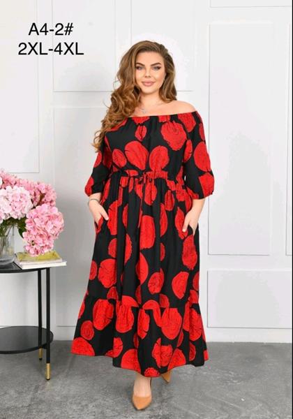 Платье Romeo life (52-56) A4 red (лето)