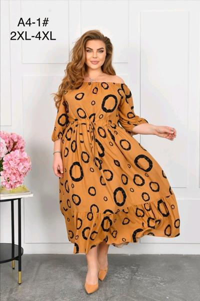 Платье Romeo life (52-56) A4-1 orange (лето)