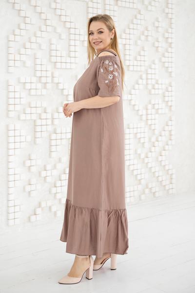 Платье Romeo life (50-58) RL1012 beige (лето)