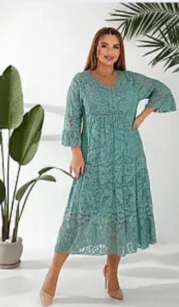 Платье Romeo life (54-62) RL1033 green (лето)