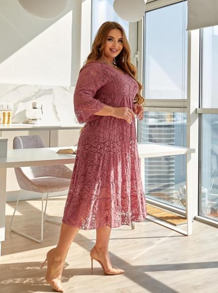 Платье Romeo life (54-62) RL1038 powder (лето)