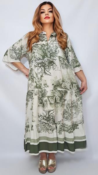 Платье Romeo life (54-60) RL1039 green (лето)