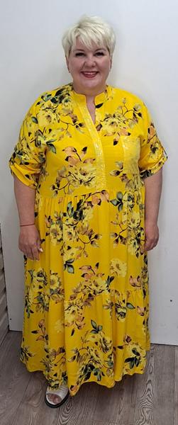 Платье Romeo life (56-60) RL1061 yellow (лето)