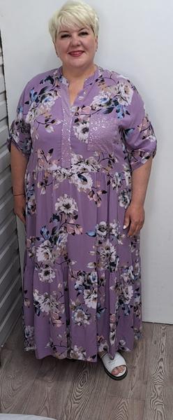 Платье Romeo life (56-60) RL1063 lilac (лето)