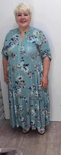 Платье Romeo life (56-60) RL1064 green (лето)