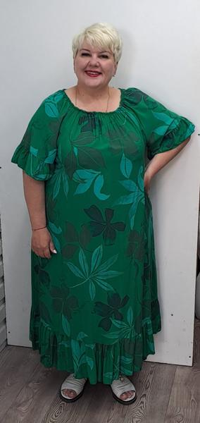 Платье Romeo life (54-60) RL1066 green (лето)