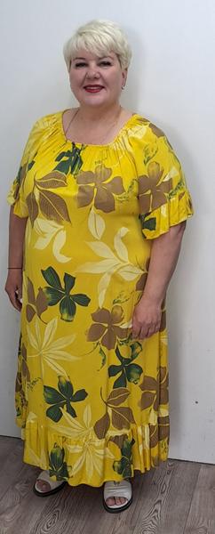 Платье Romeo life (54-60) RL1067 yellow (лето)