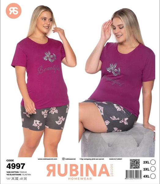 Пижама Disneyopt (2XL-4XL) DS730-4997 wine (лето)
