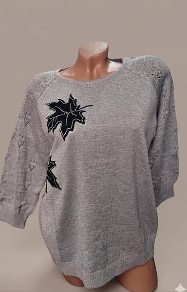 Свитер Julia (52-54) JL1023 grey (деми)