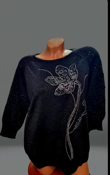 Свитер Julia (52-54) JL1026 black (деми)