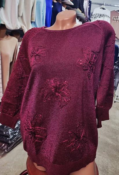 Свитер Julia (52-54) JL1032 wine (деми)