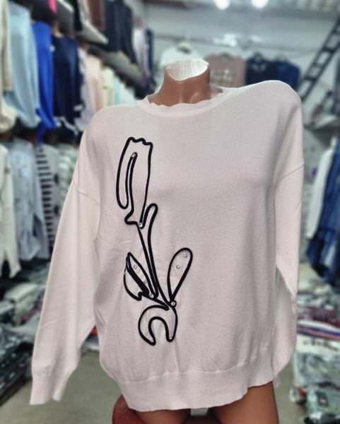 Свитер Julia (52-54) JL1033 white (деми)