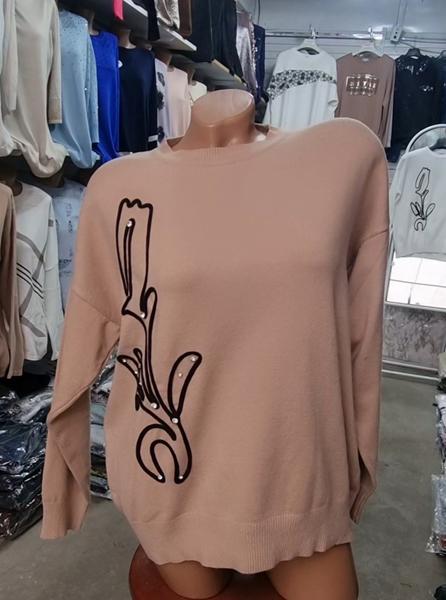 Свитер Julia (52-54) JL1034 d.beige (деми)