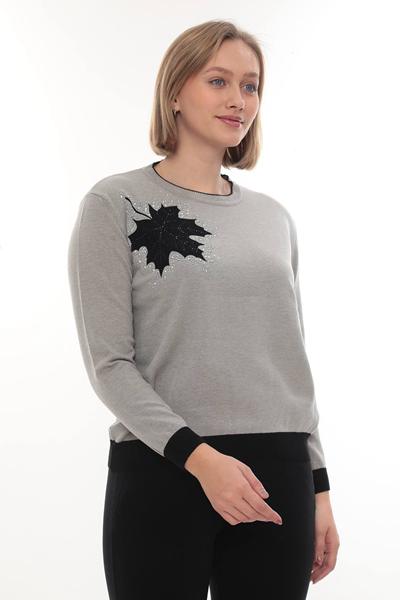 Свитер Julia (52-54) JL1042 grey (деми)