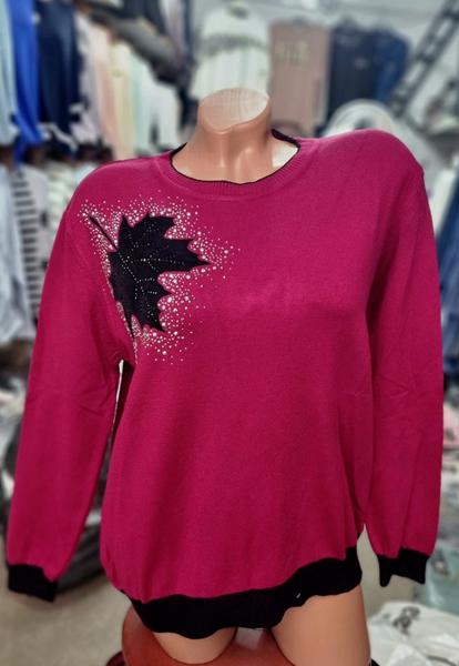 Свитер Julia (52-54) JL1046 wine (деми)