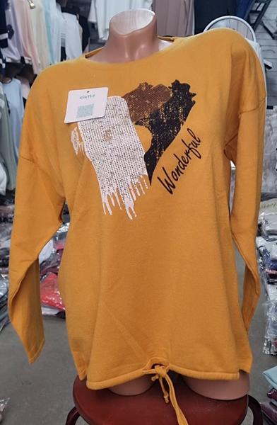 Свитер Julia (52-54) JL1047 orange (деми)